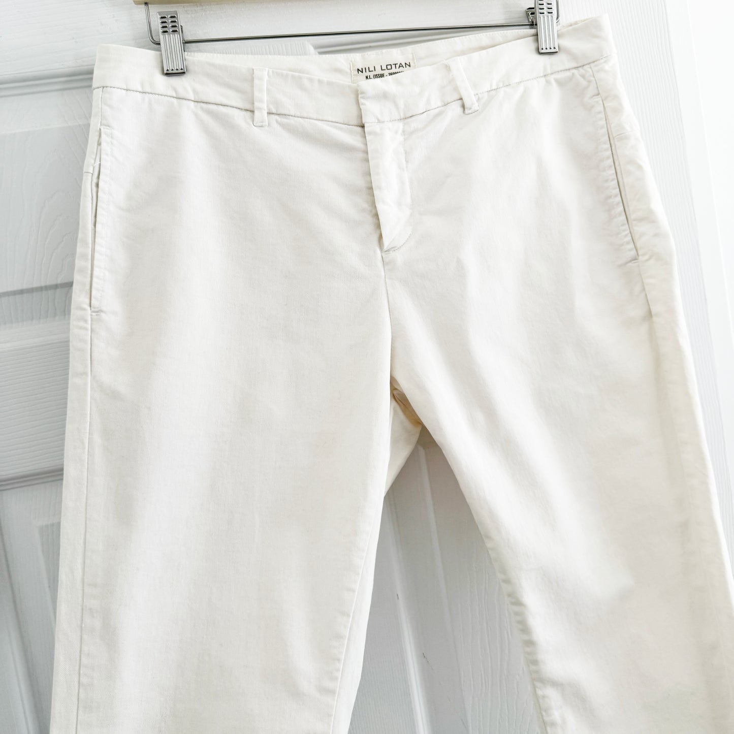 Nili Lotan "Tel Aviv" pants in "Eggshell", size 10