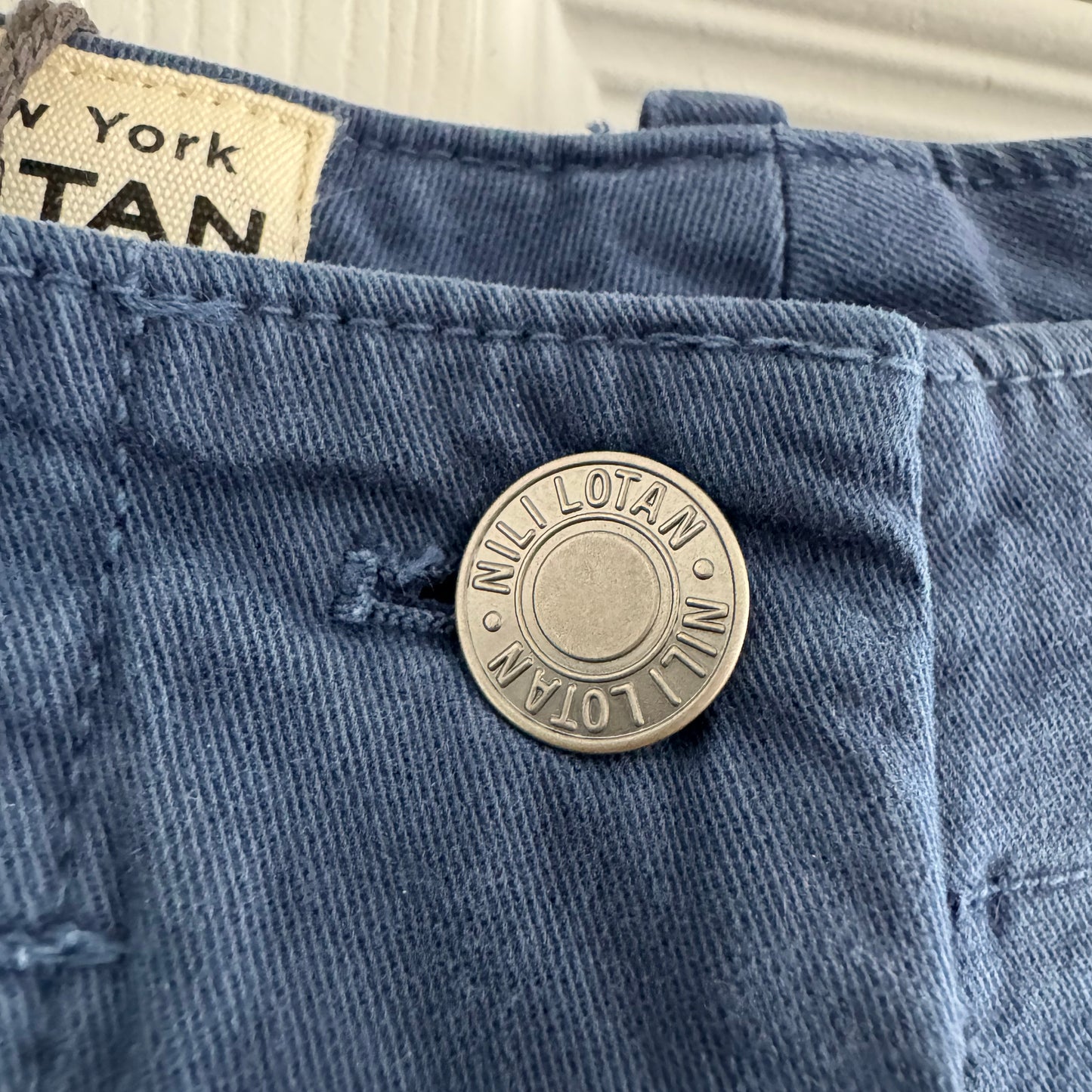 Nili Lotan "Tomboy" Pant in Marine Blue, size 2