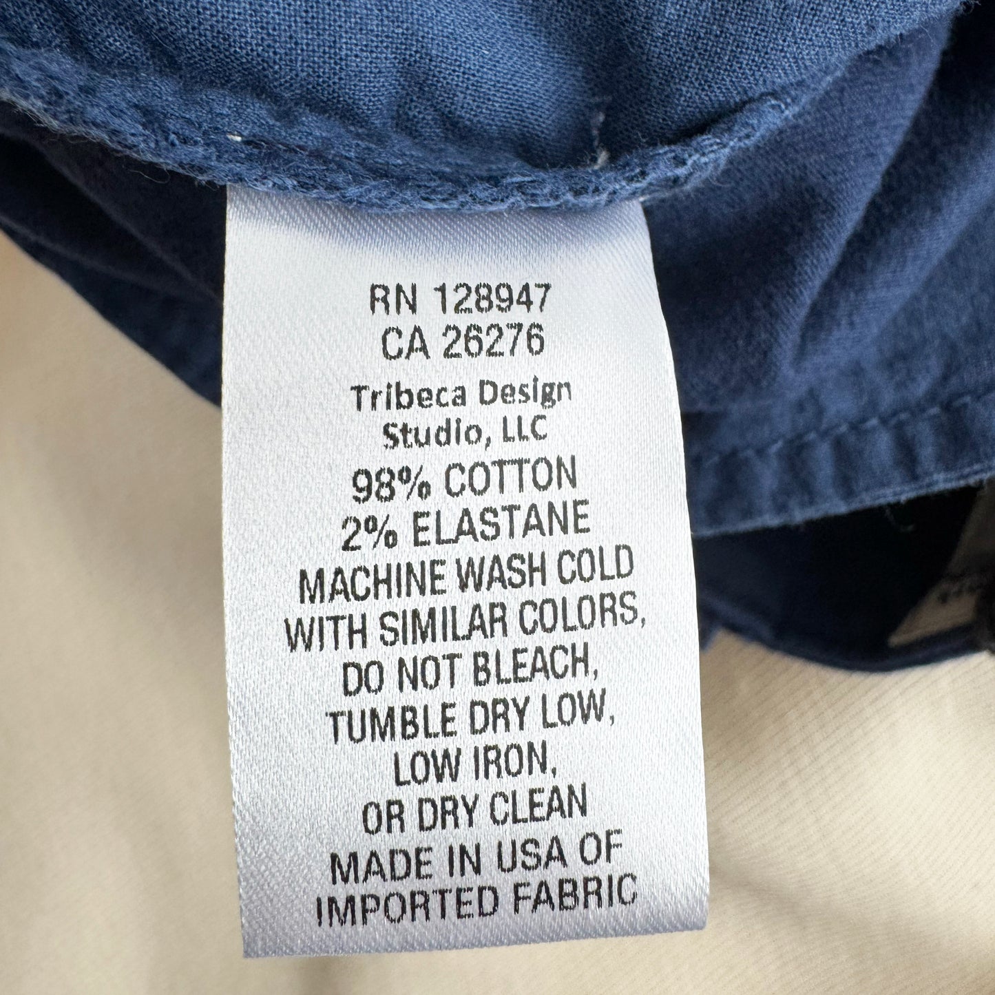 Nili Lotan "Tomboy" Pant in Marine Blue, size 2