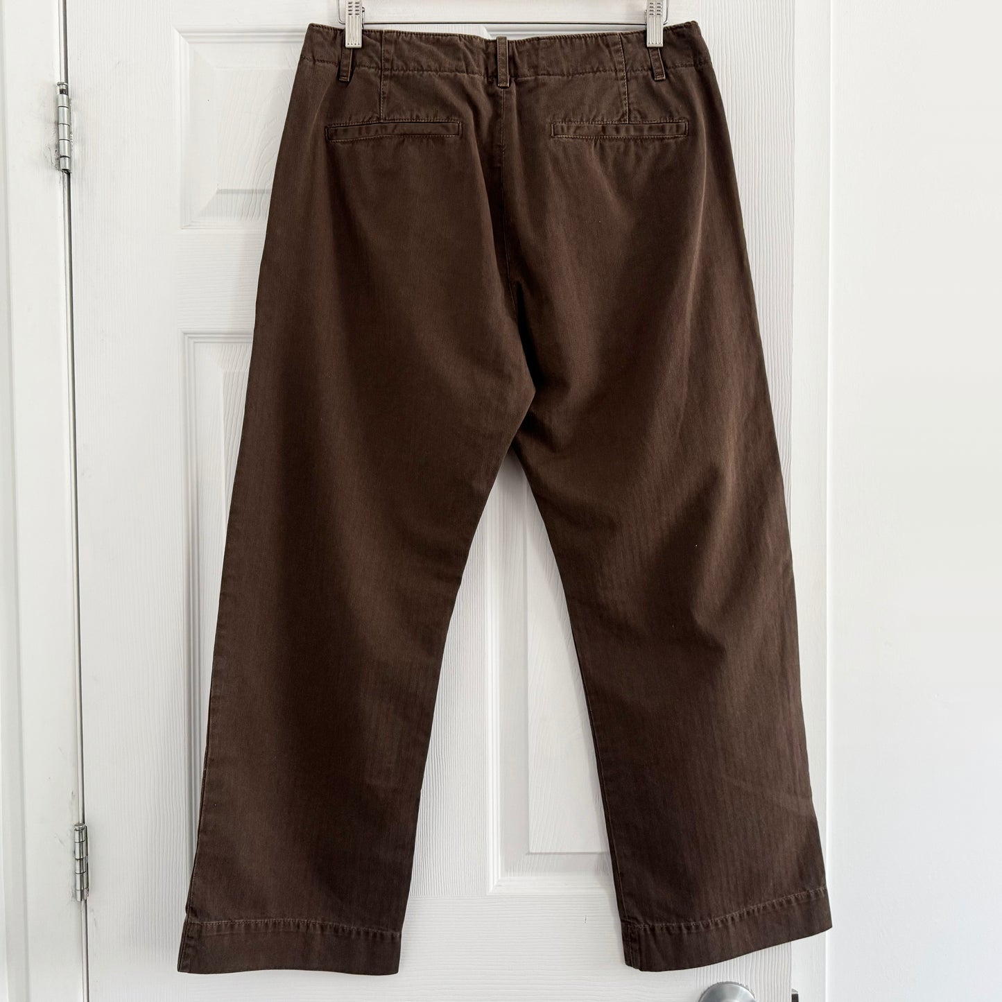 Nili Lotan "Tomboy" Pant in Chocolate Brown, size 8