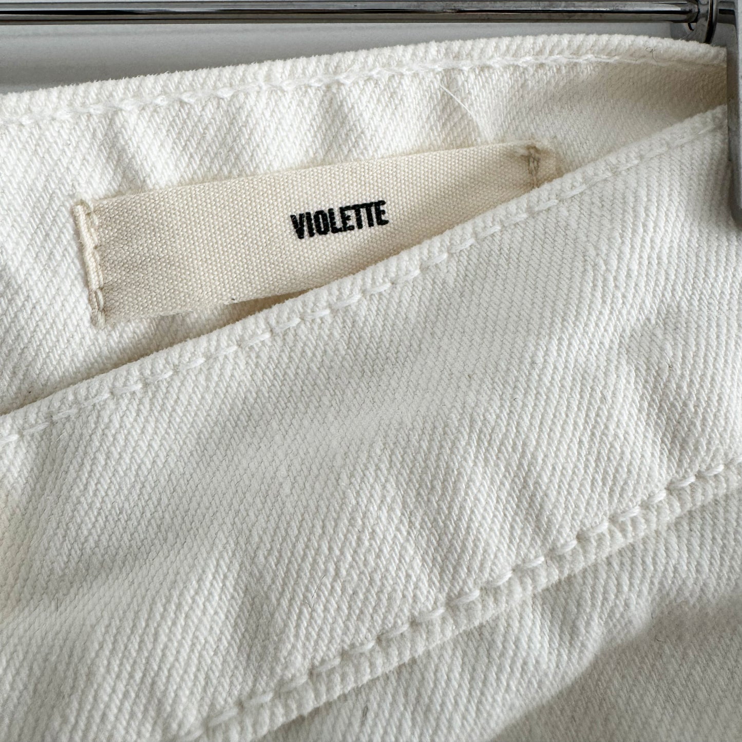 Nili Lotan "Violette" Jean in Cream, size 29