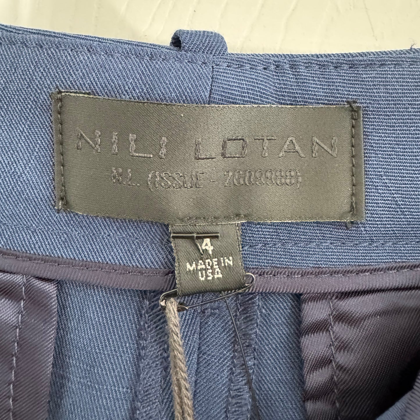 Nili Lotan "Dillon" Bermuda Shorts in Cobalt Blue, size 4