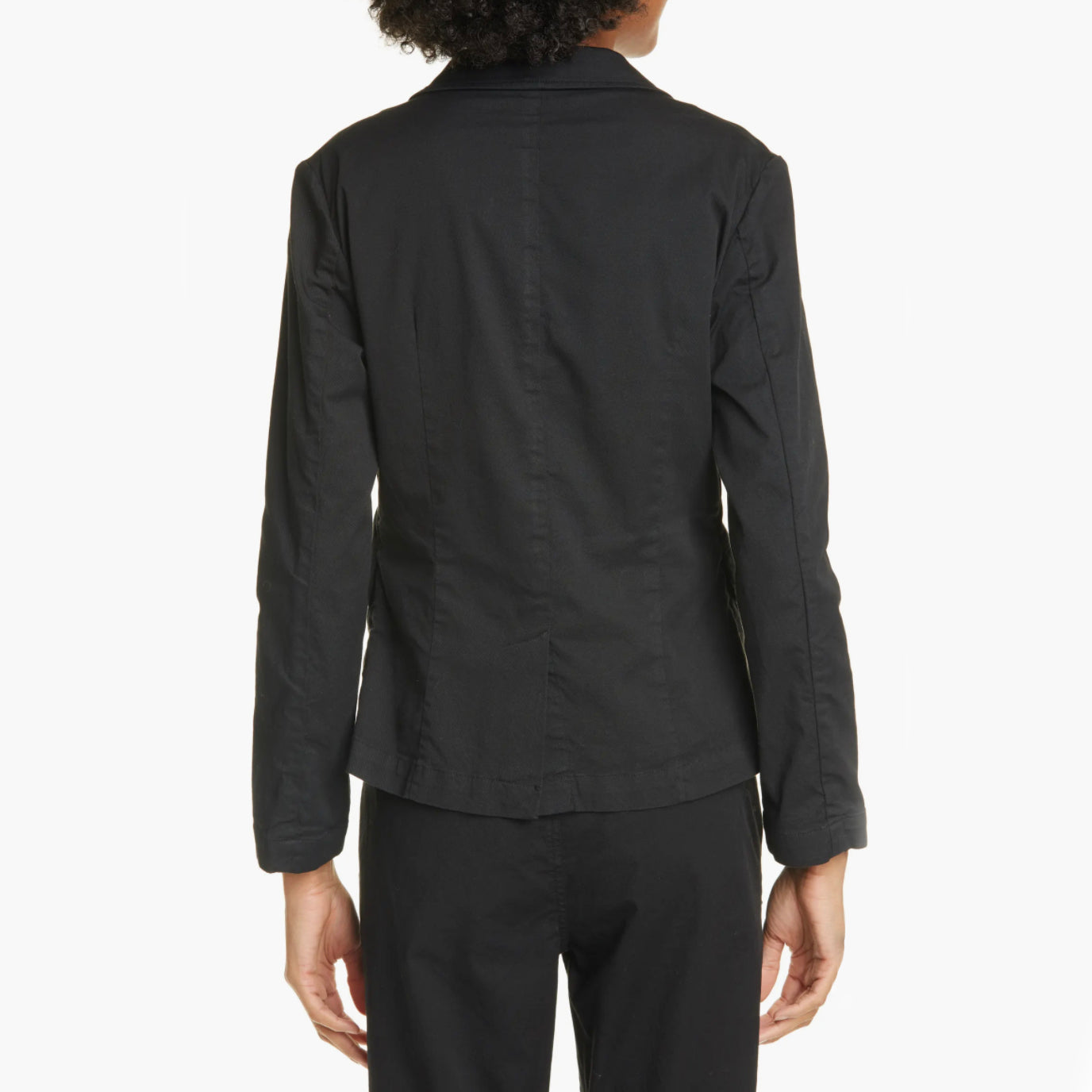 Nili Lotan "Brad" Stretch Cotton Twill Blazer in Black, size 2