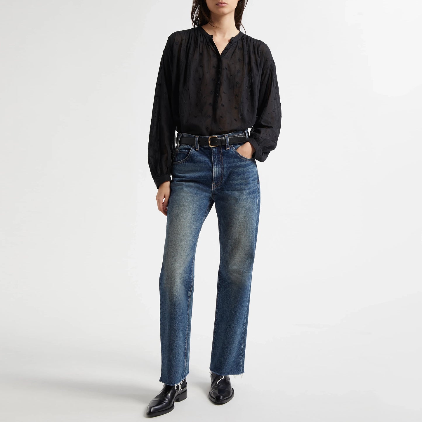 Nili Lotan "Calla" Jeans in "Simon Wash", size 24