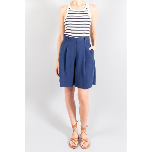 Nili Lotan "Dillon" Bermuda Shorts in Cobalt Blue, size 4