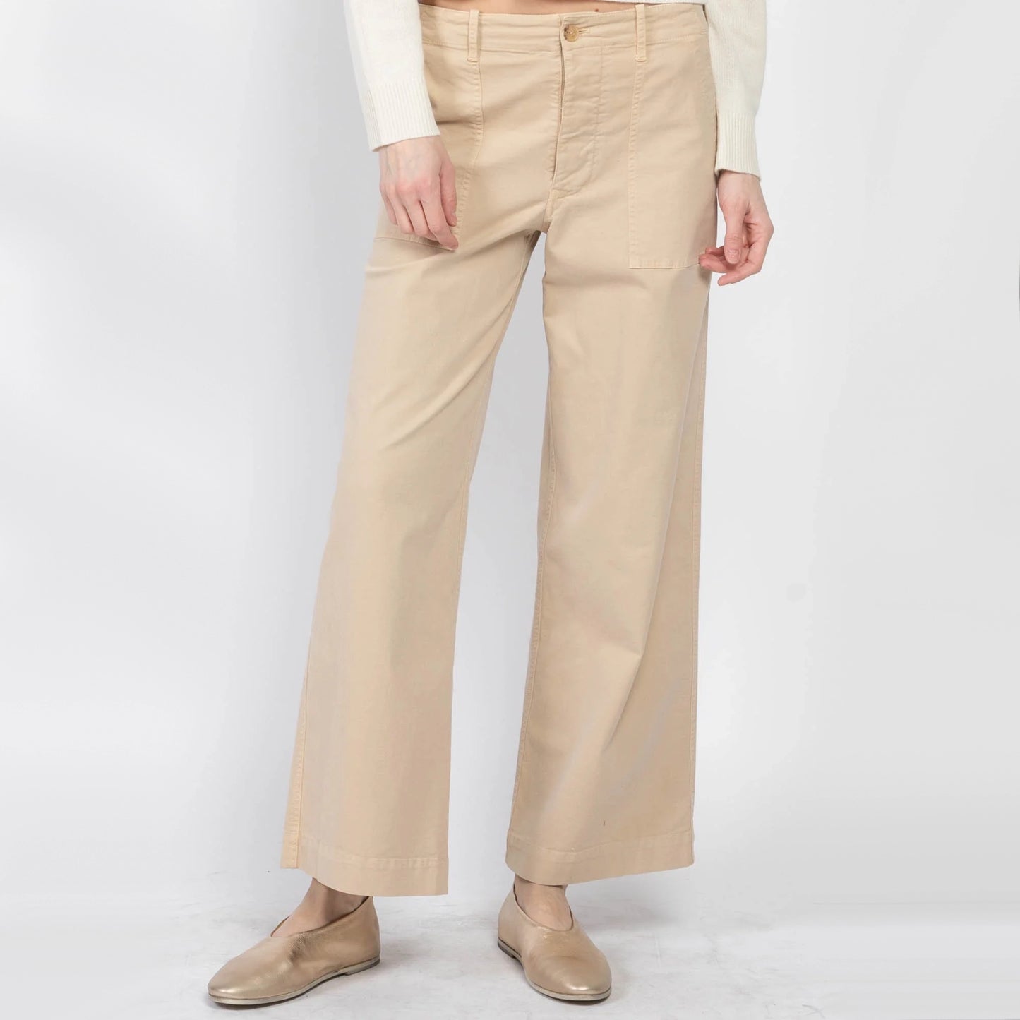 Nili Lotan "Leon Boy" Pant in Tan, size 10
