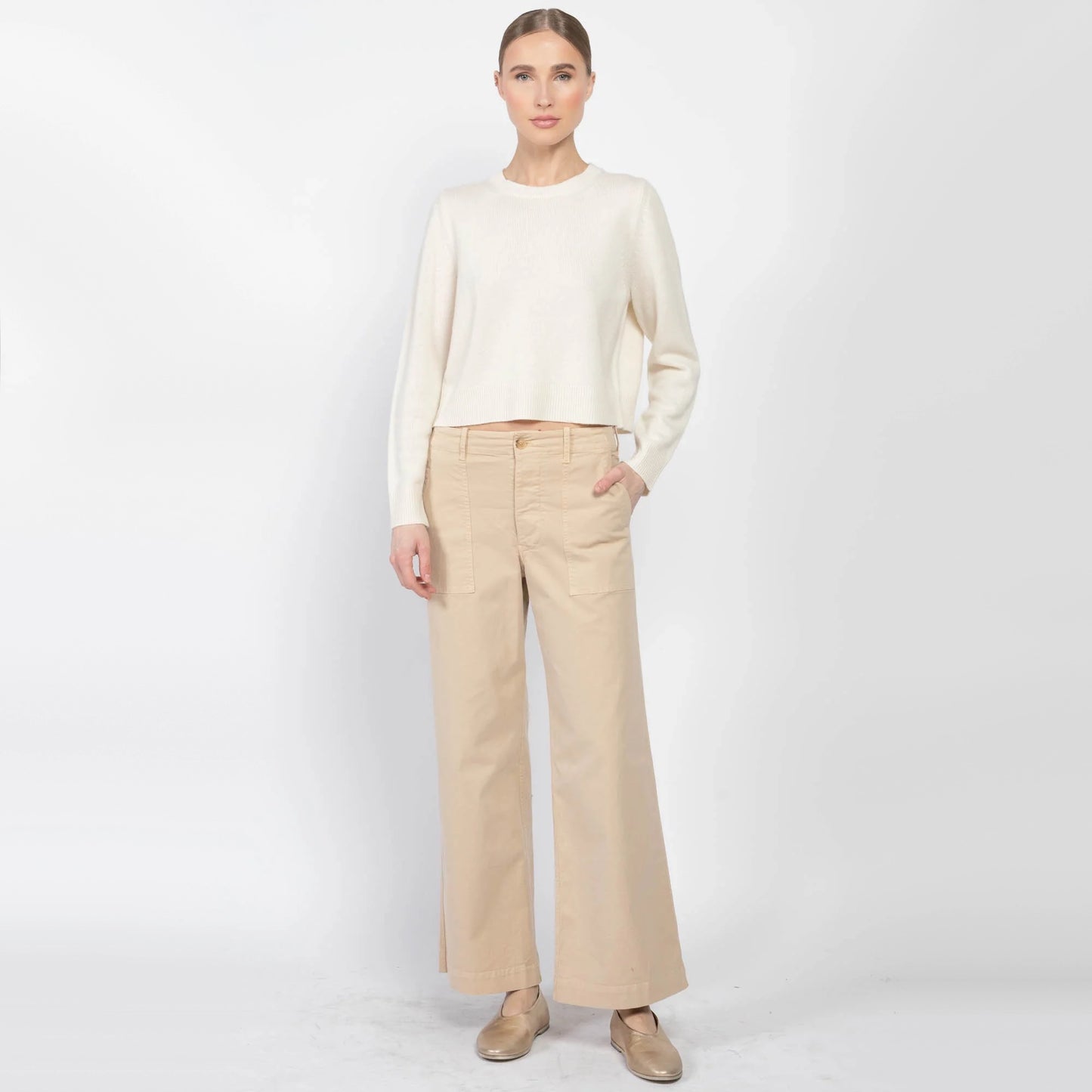 Nili Lotan "Leon Boy" Pant in Tan, size 10