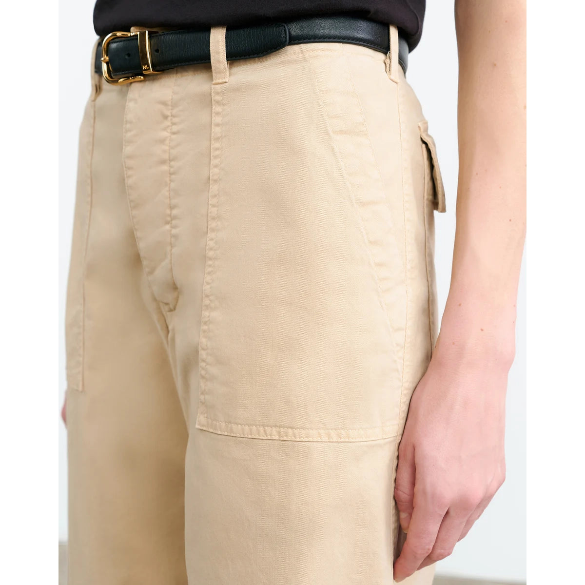 Nili Lotan "Leon Boy" Pant in Tan, size 10