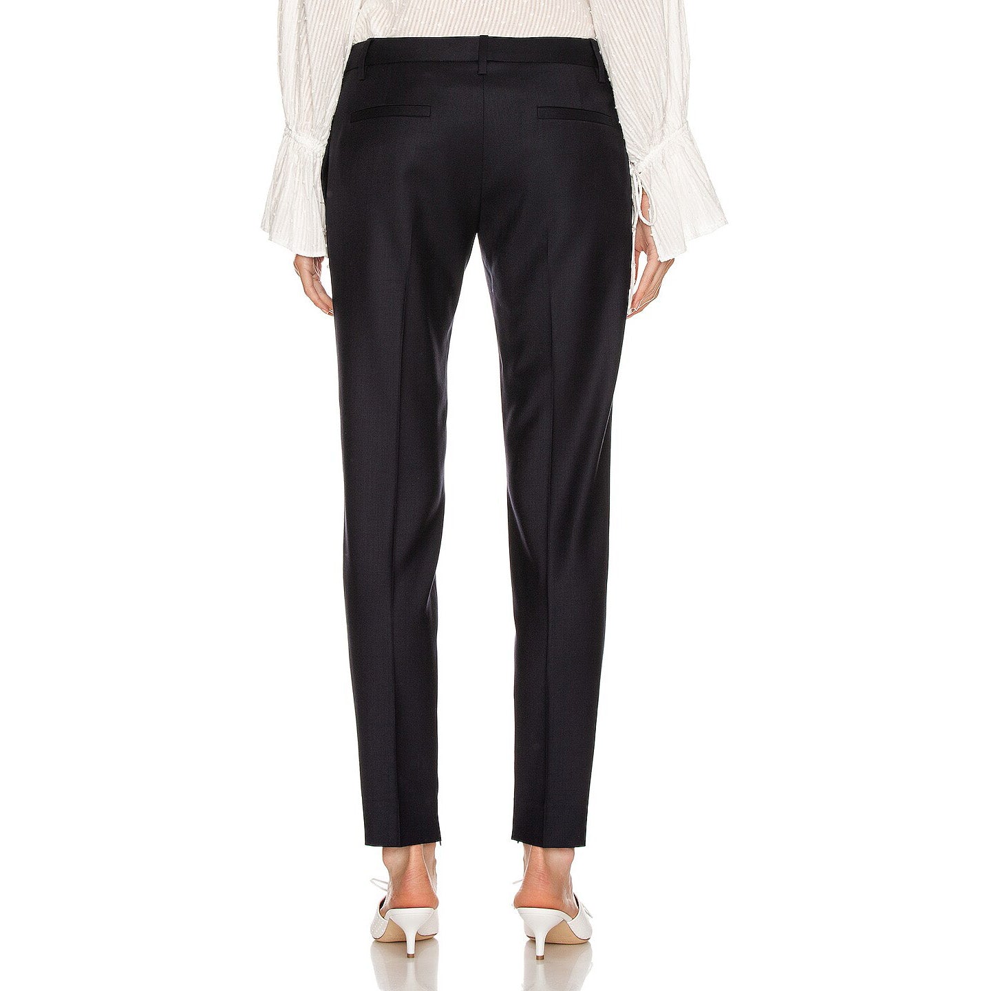 Nili Lotan "Leo" Cigarette Pants in Navy, size 0