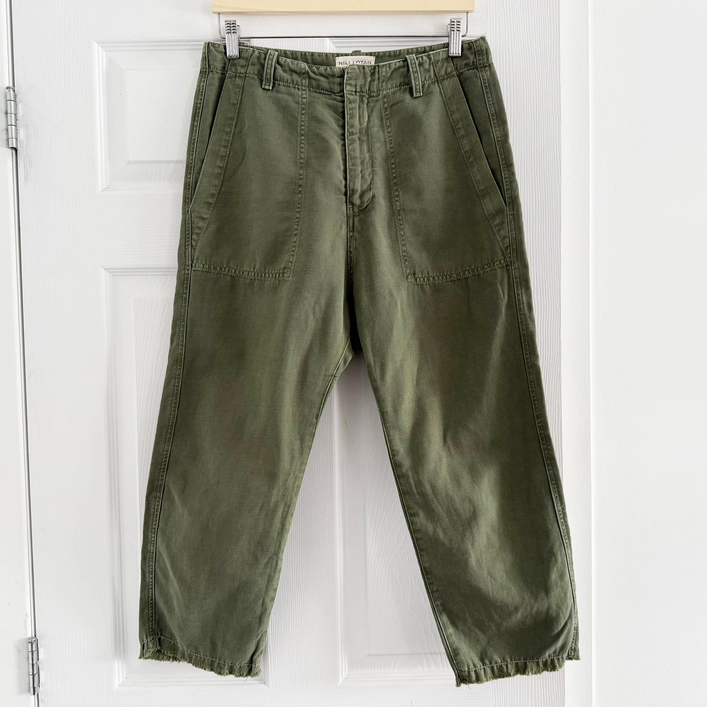 Nili Lotan "Luna" pant in green, size 4