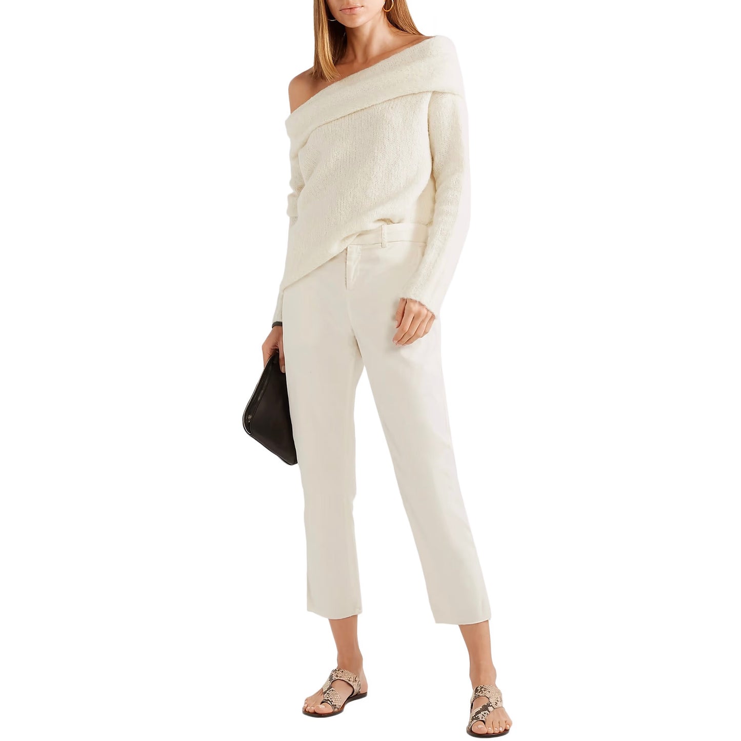 Nili Lotan "Montauk" Pant in Eggshell, size 6
