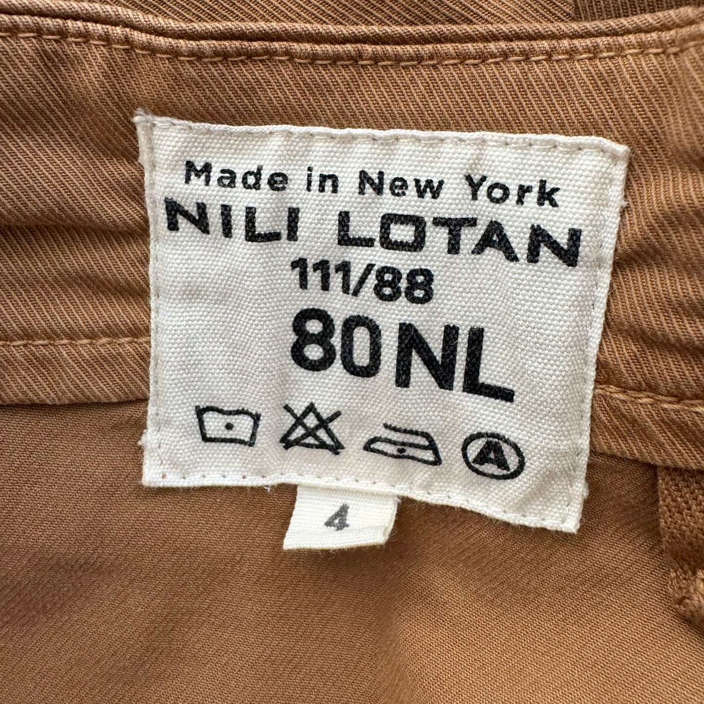Pantalon Nili Lotan Paris en lilas, taille 0 (convient à la taille 2)