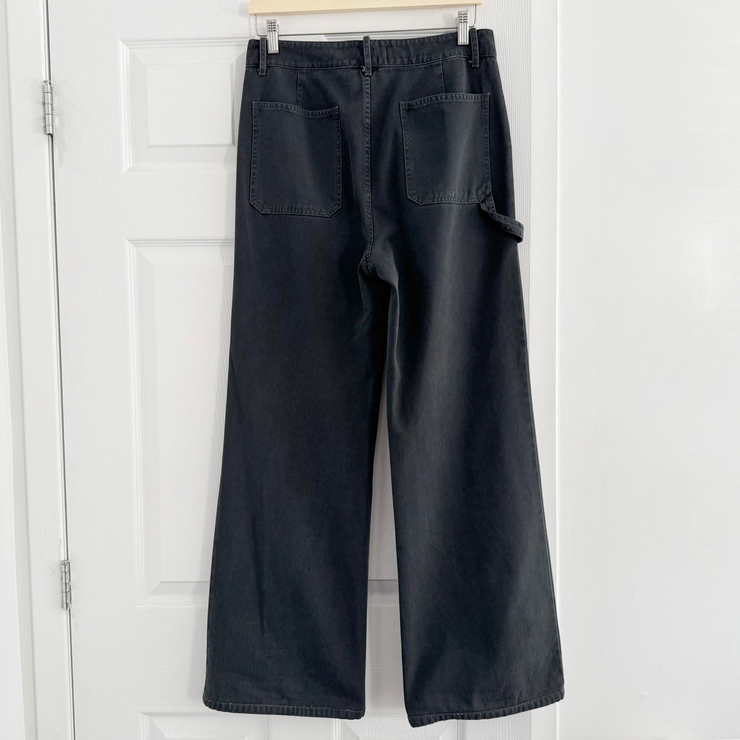 Nili Lotan "Quentin" Pant in "Carbon", size 6 ** HEMMED **