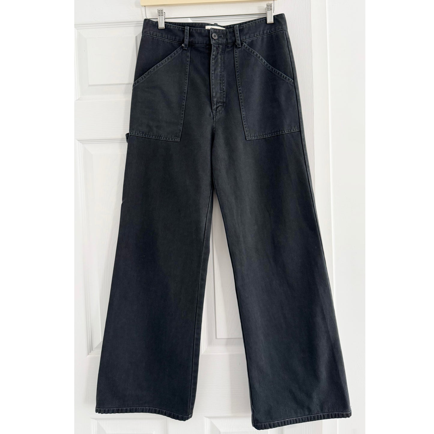 Nili Lotan "Quentin" Pant in "Carbon", size 6 ** HEMMED **