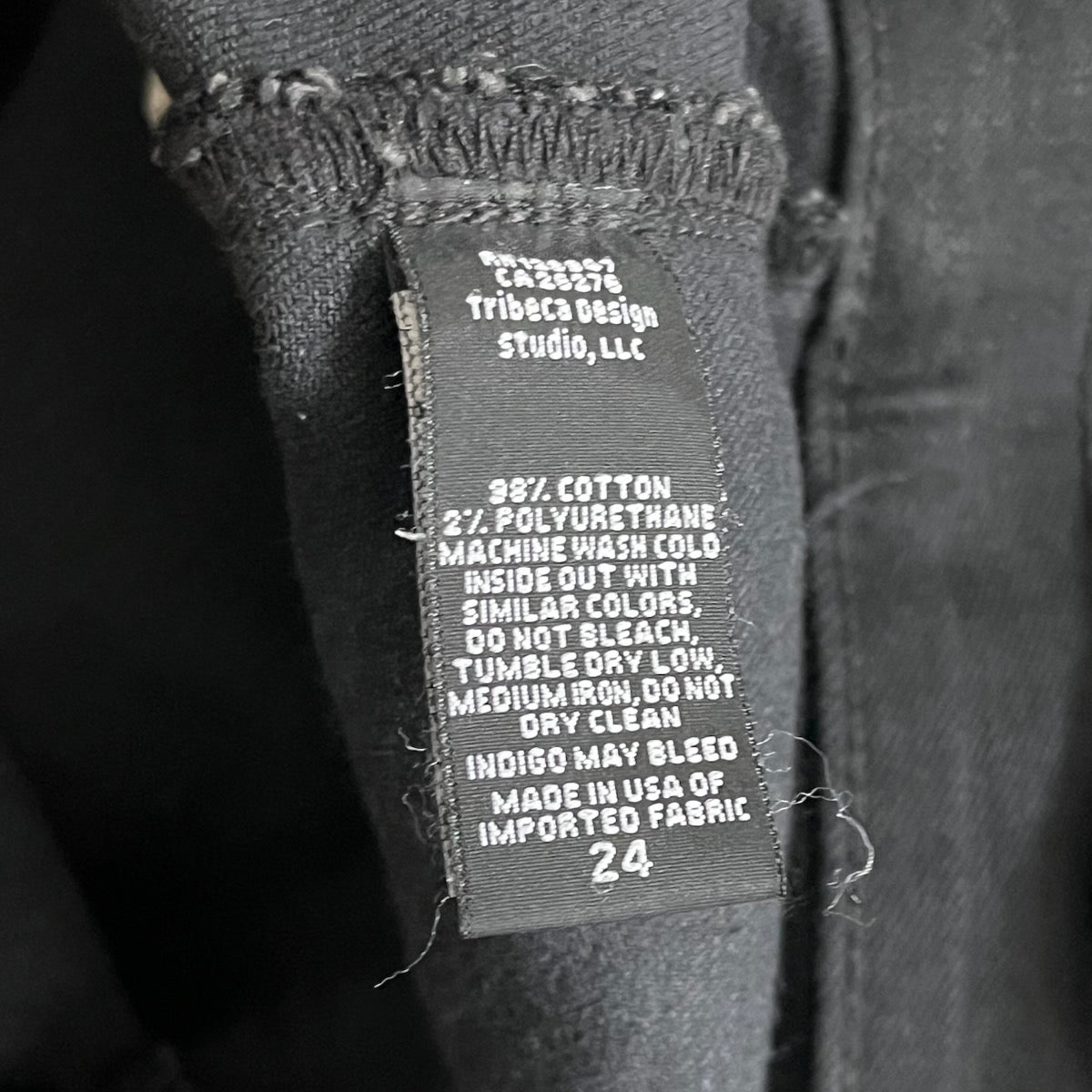 Nili Lotan "Shon" Jeans in "Black", size 24 (fits like 25)