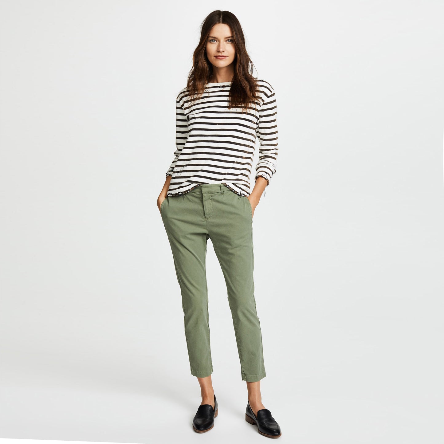 Nili Lotan "Tel Aviv" Pant in Green, size 6
