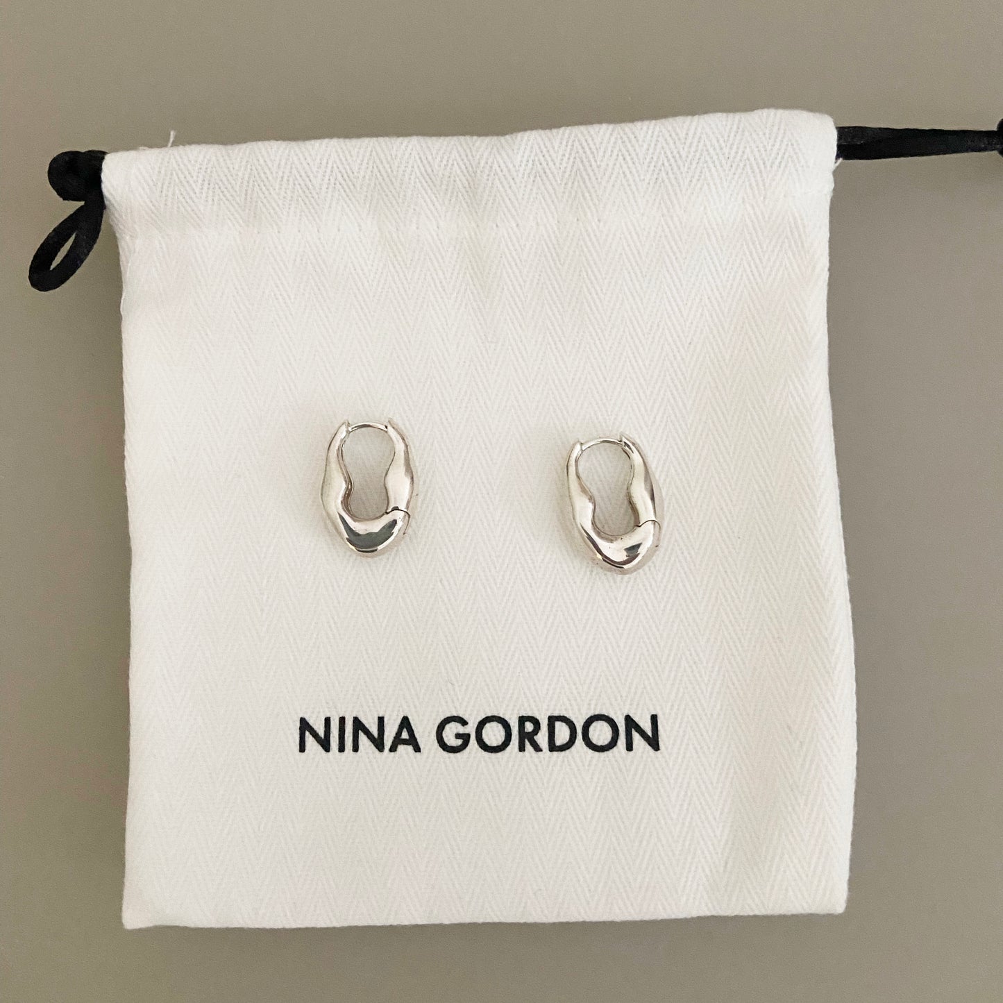 Nina Gordon "Marina" Earrings in Silver