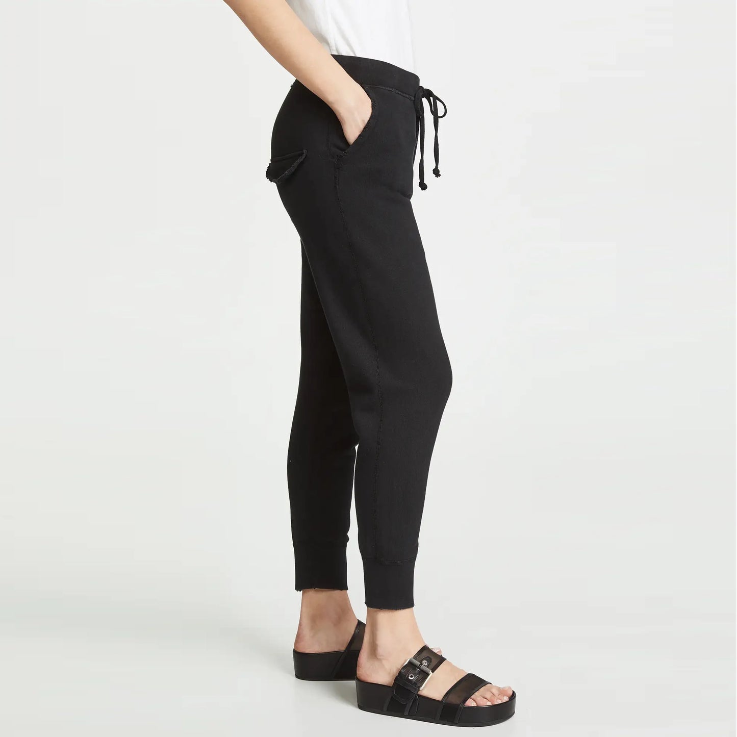 Nili Lotan Nolan Sweatpant in Washed black, Size Small