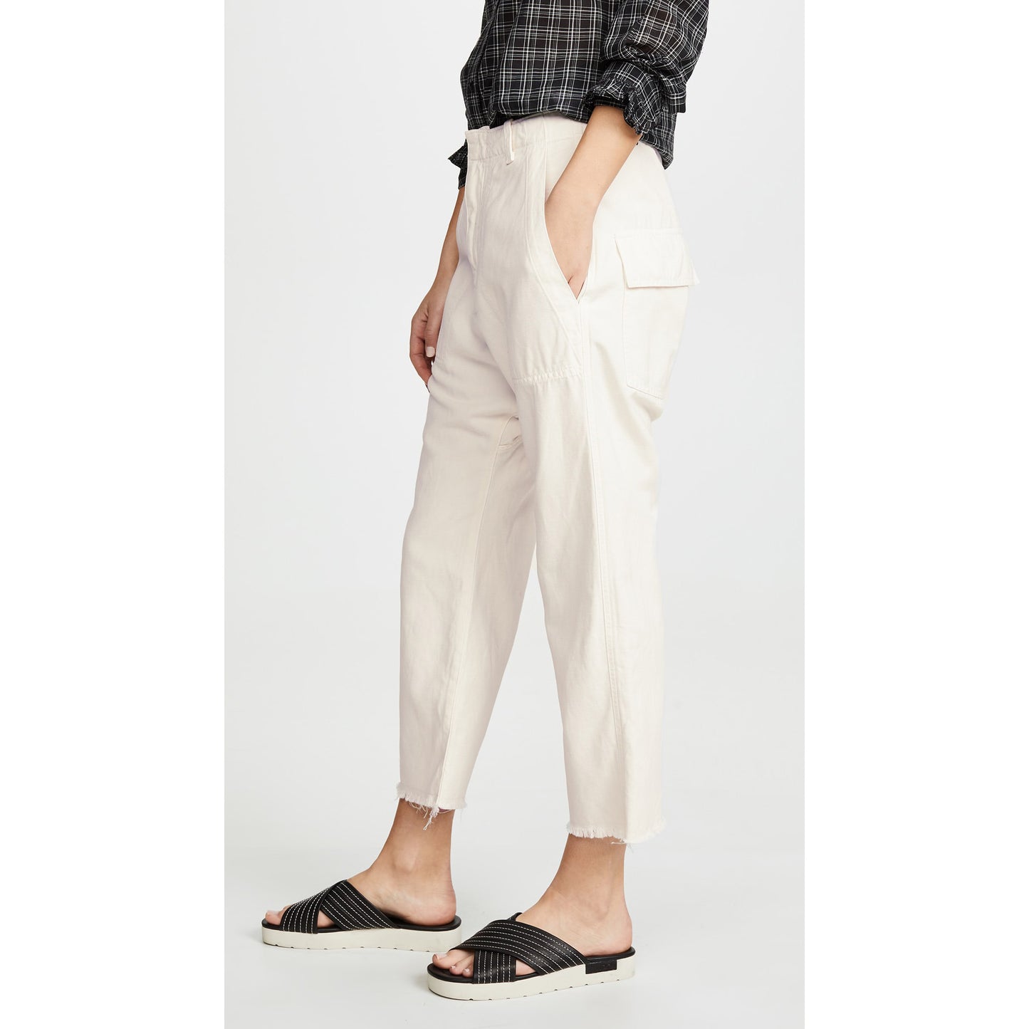 Nili Lotan Luna Pants in Eggshell, size 00 (fits like 0)