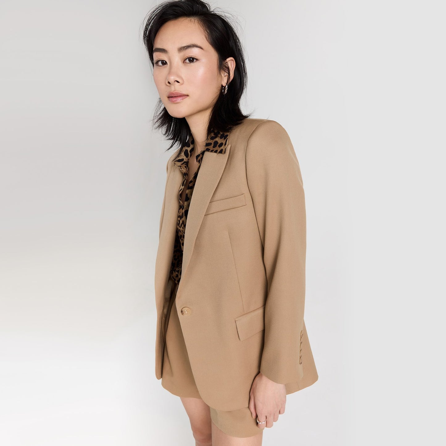 Nili Lotan "Diane" Blazer in Camel, size 0