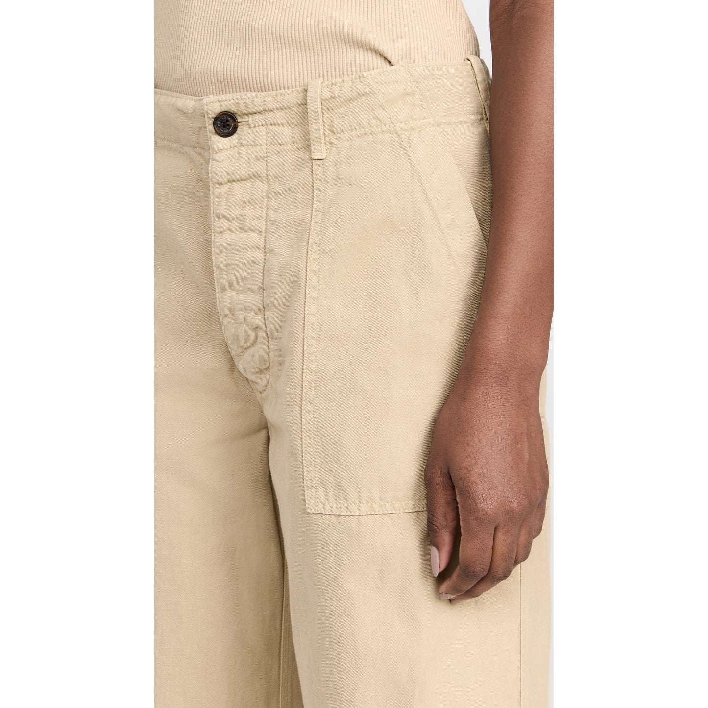 Nili Lotan Leon Boy Pant in Sandstone, Size 6