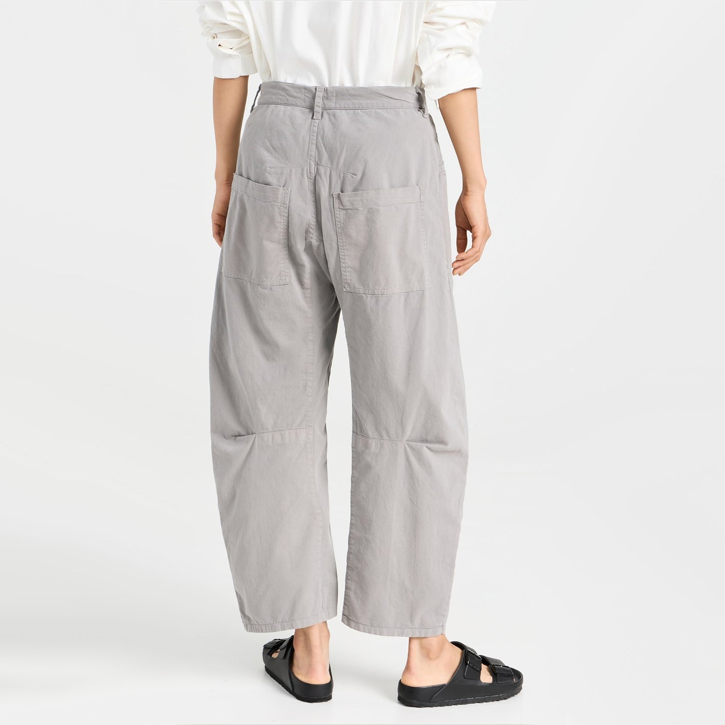 Nili Lotan "Shon" Pants in Cement Grey, size 8 (fits like comfy size 10)