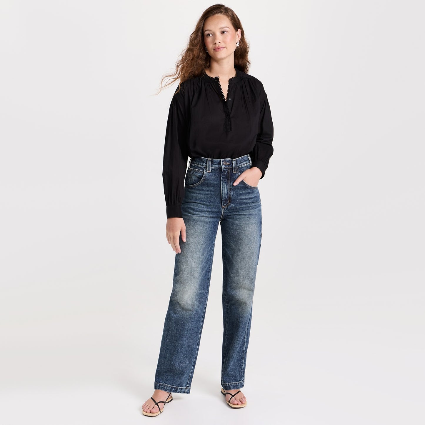 Nili Lotan "Aaron" Jeans in Blue, size 28