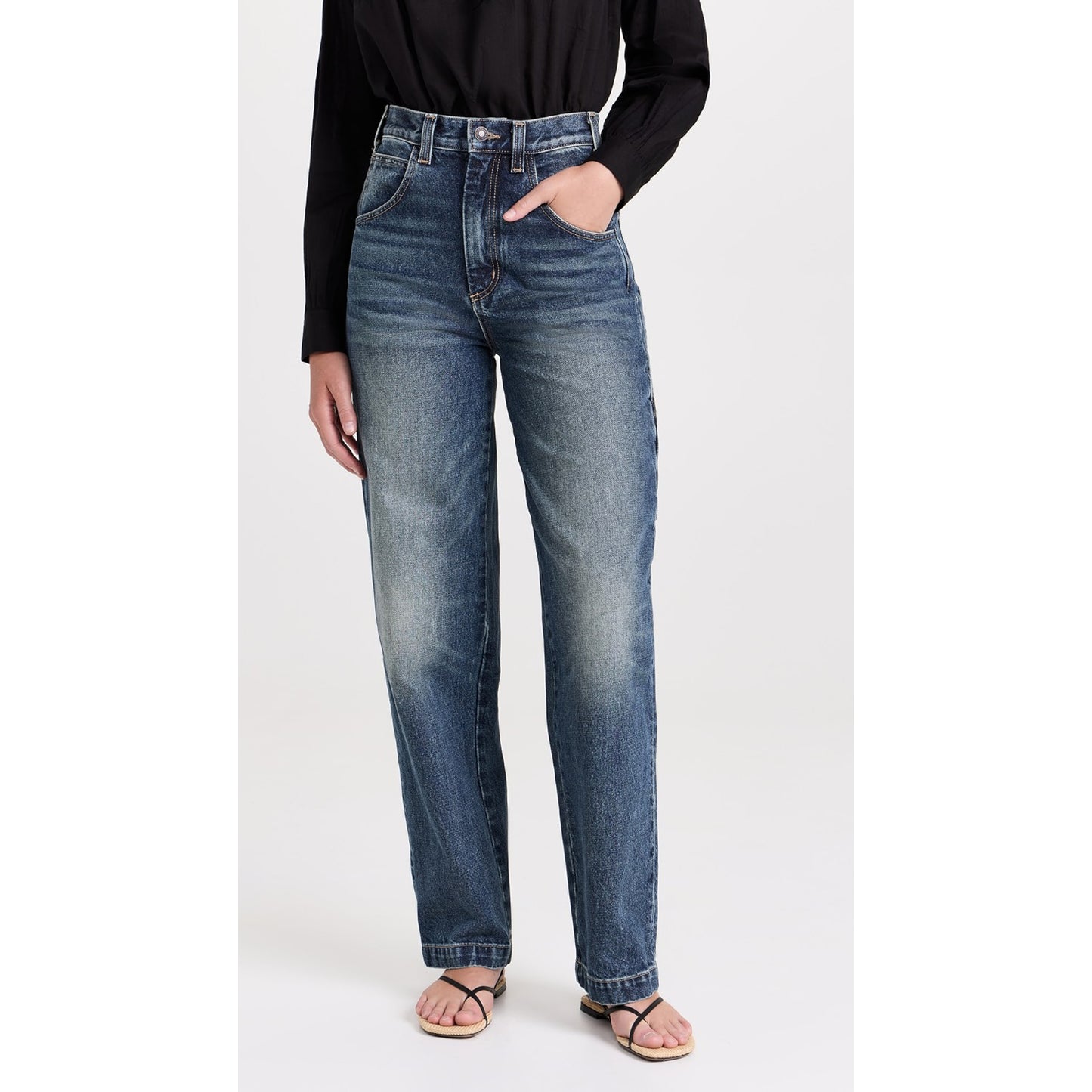 Nili Lotan "Aaron" Jeans in Blue, size 28