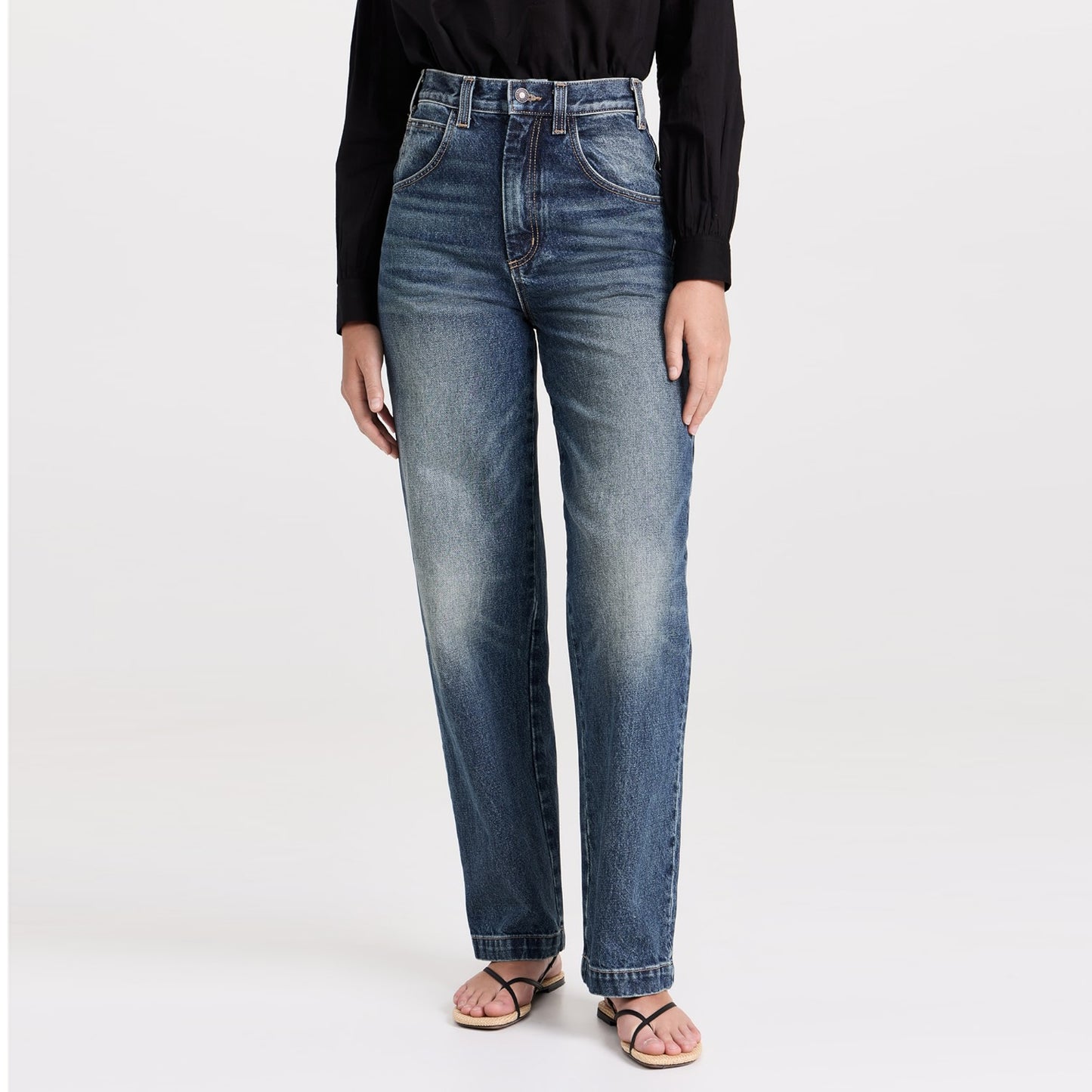 Nili Lotan "Aaron" Jeans in Blue, size 28