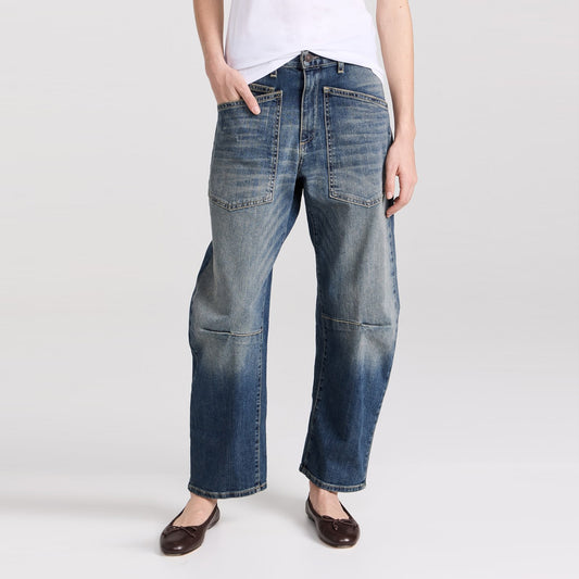 Nili Lotan "Shon" Jeans in Classic Wash, Size 29 (fits like 30)