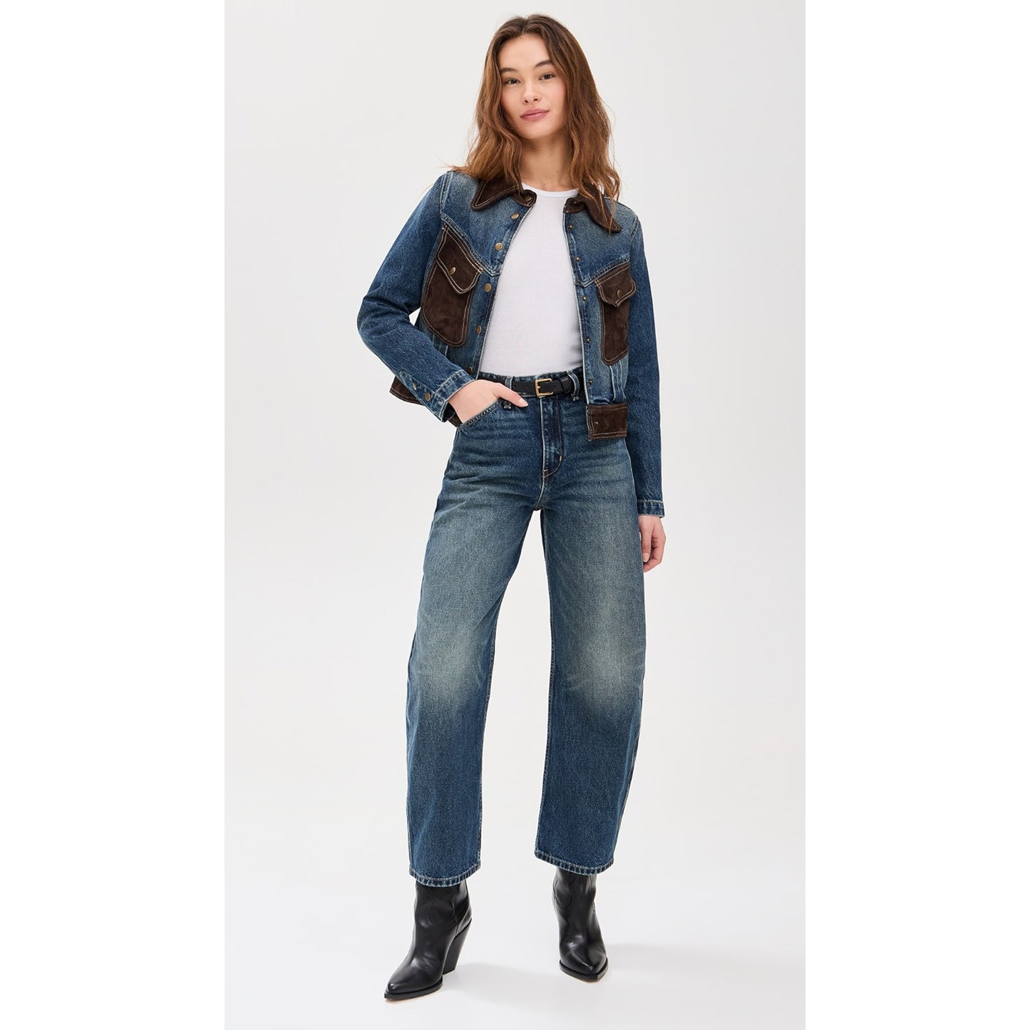 Nili Lotan "Otis" Jeans in Simon Wash, size 26 (size 25)