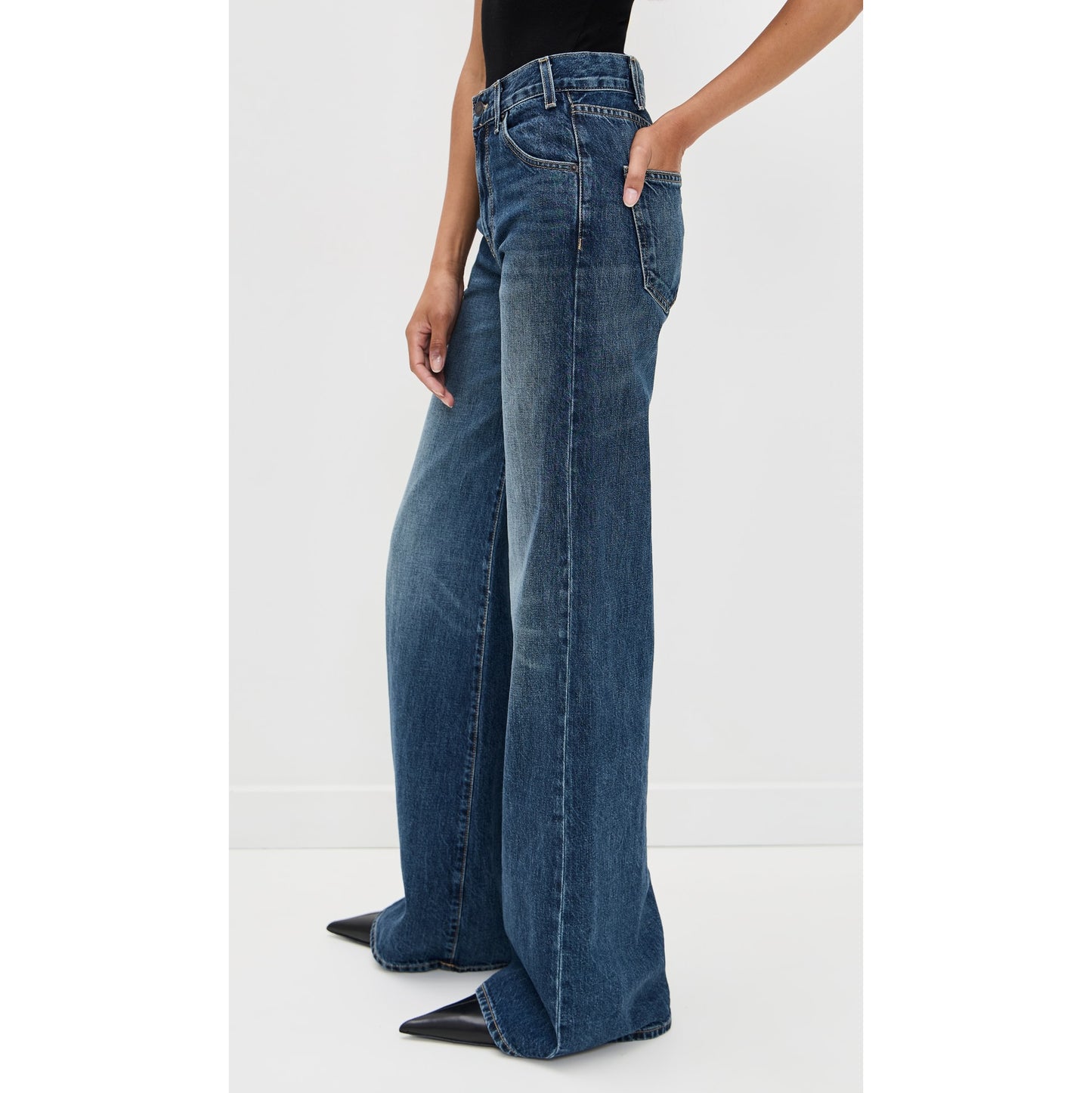 Nili Lotan "Salome" Wide Leg Jeans, size 27