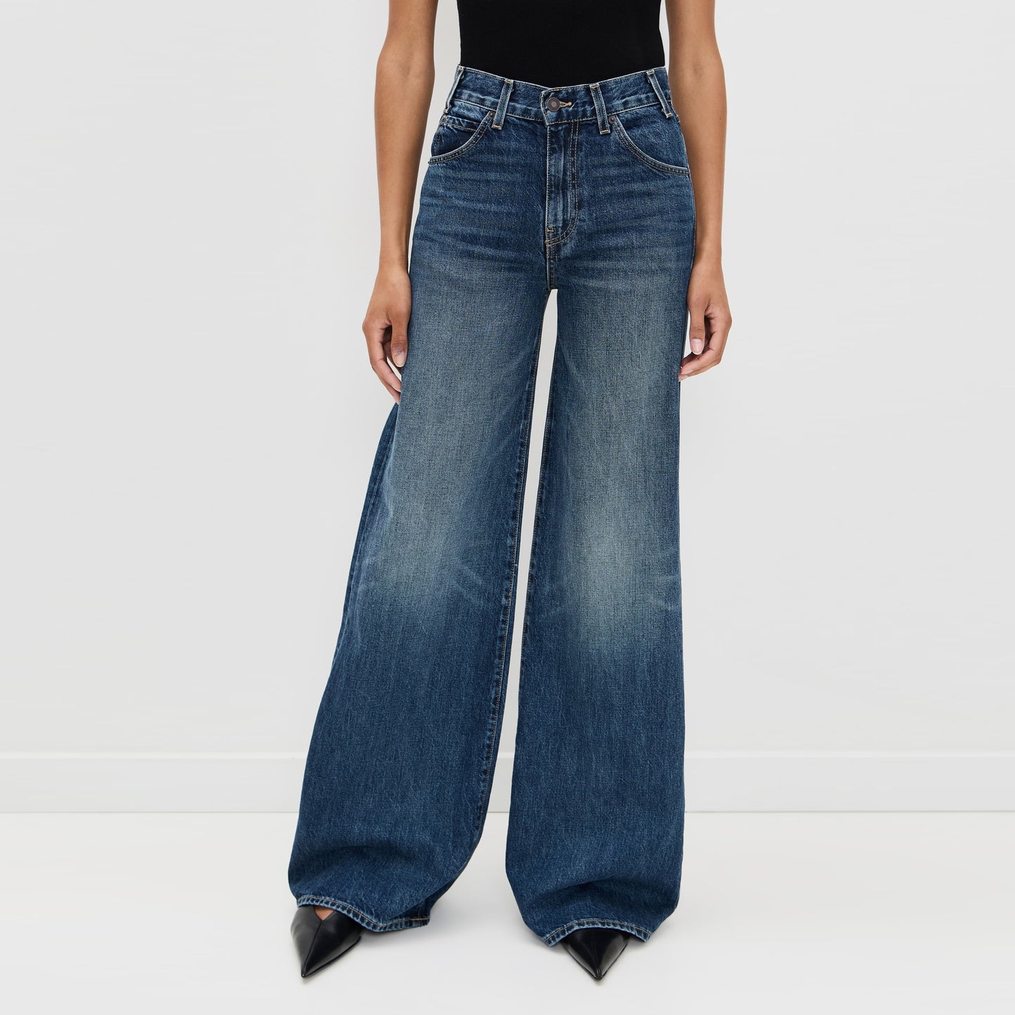 Nili Lotan "Salome" Wide Leg Jeans, size 27