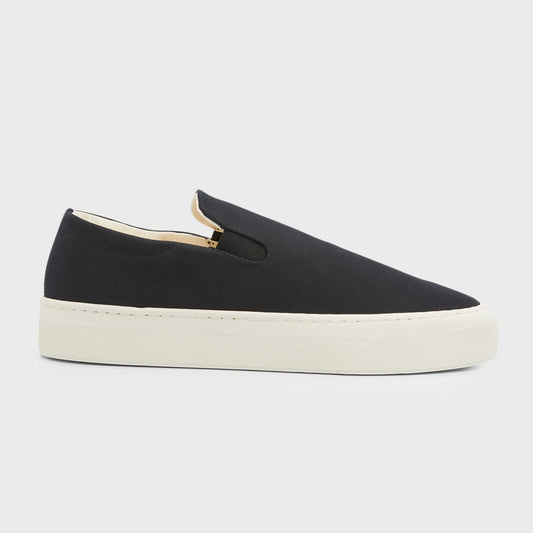 The Row Slip on Canvas Sneakers in Black, size 38.5