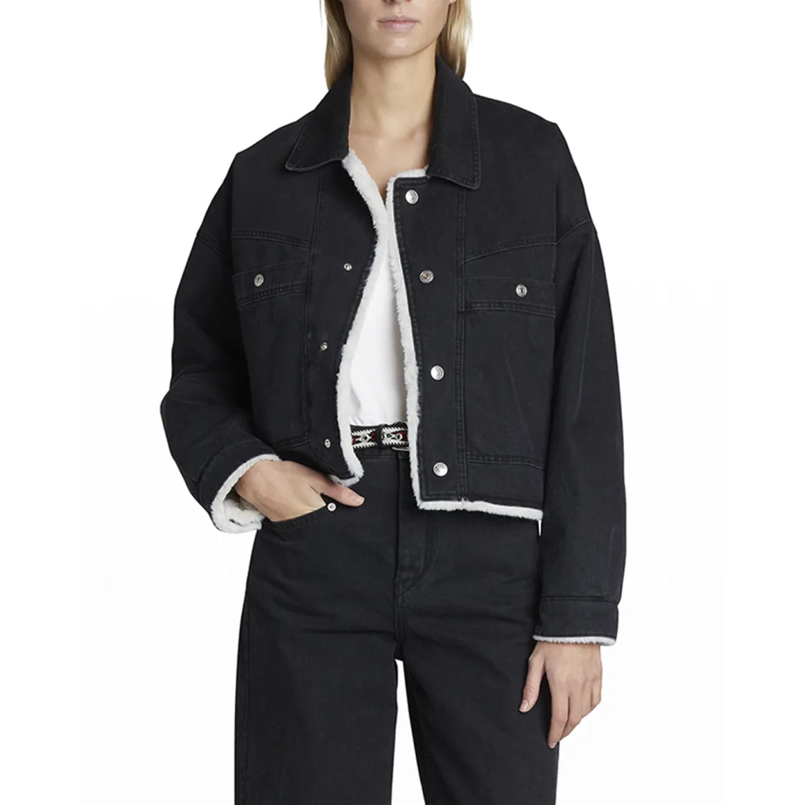 Isabel Marant Etoile "Paoleta" Jacket in Black, size 36 (size small)