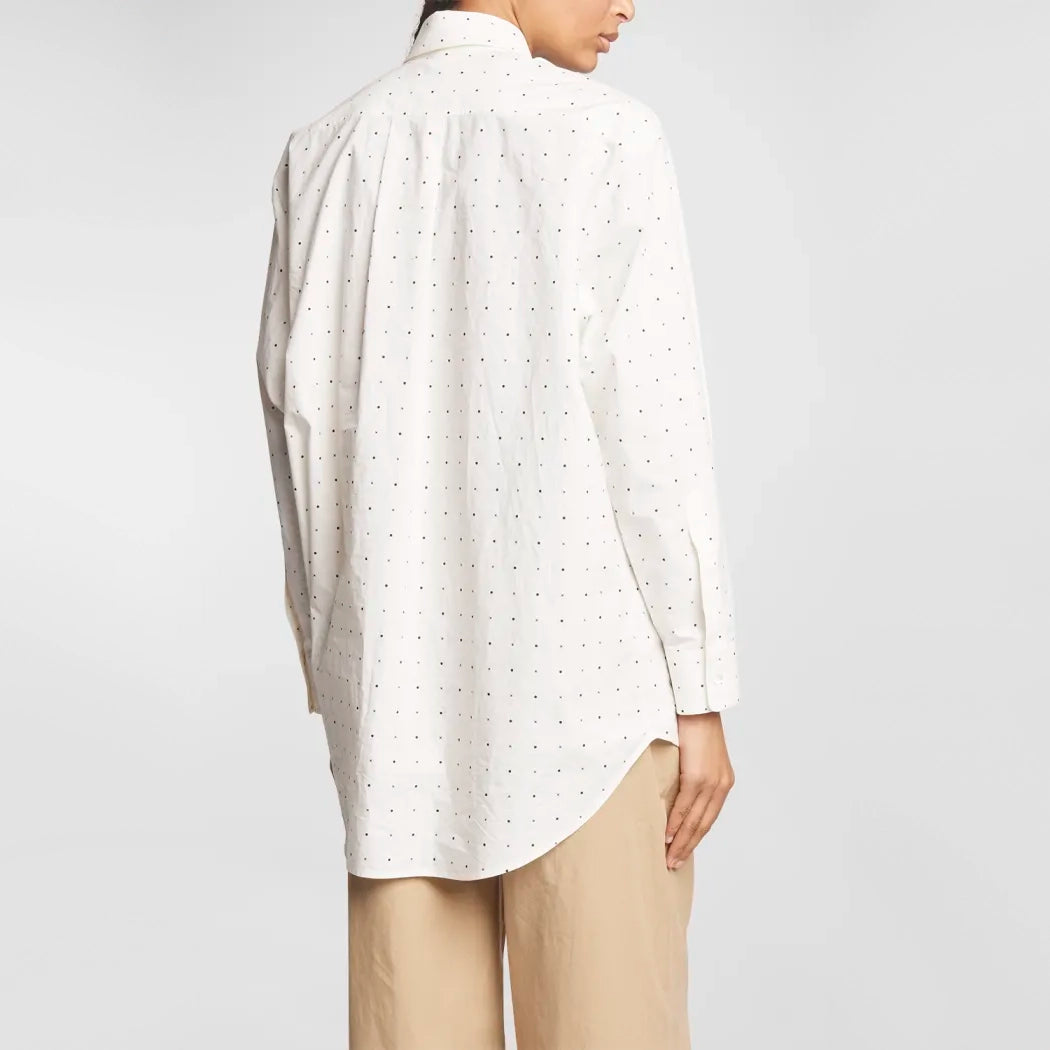 MM6 Oversize Poplin Shirt in Ivory, size 42 (size Large)