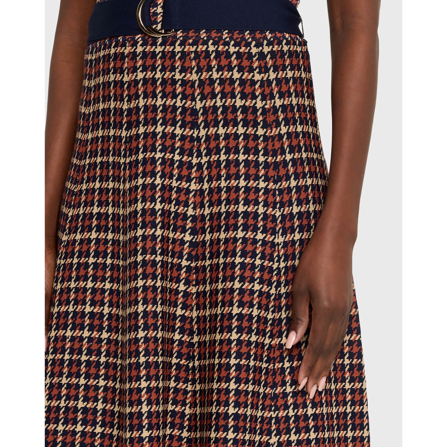 Cara Cara "Brice" Dress in Navy Check, size Small