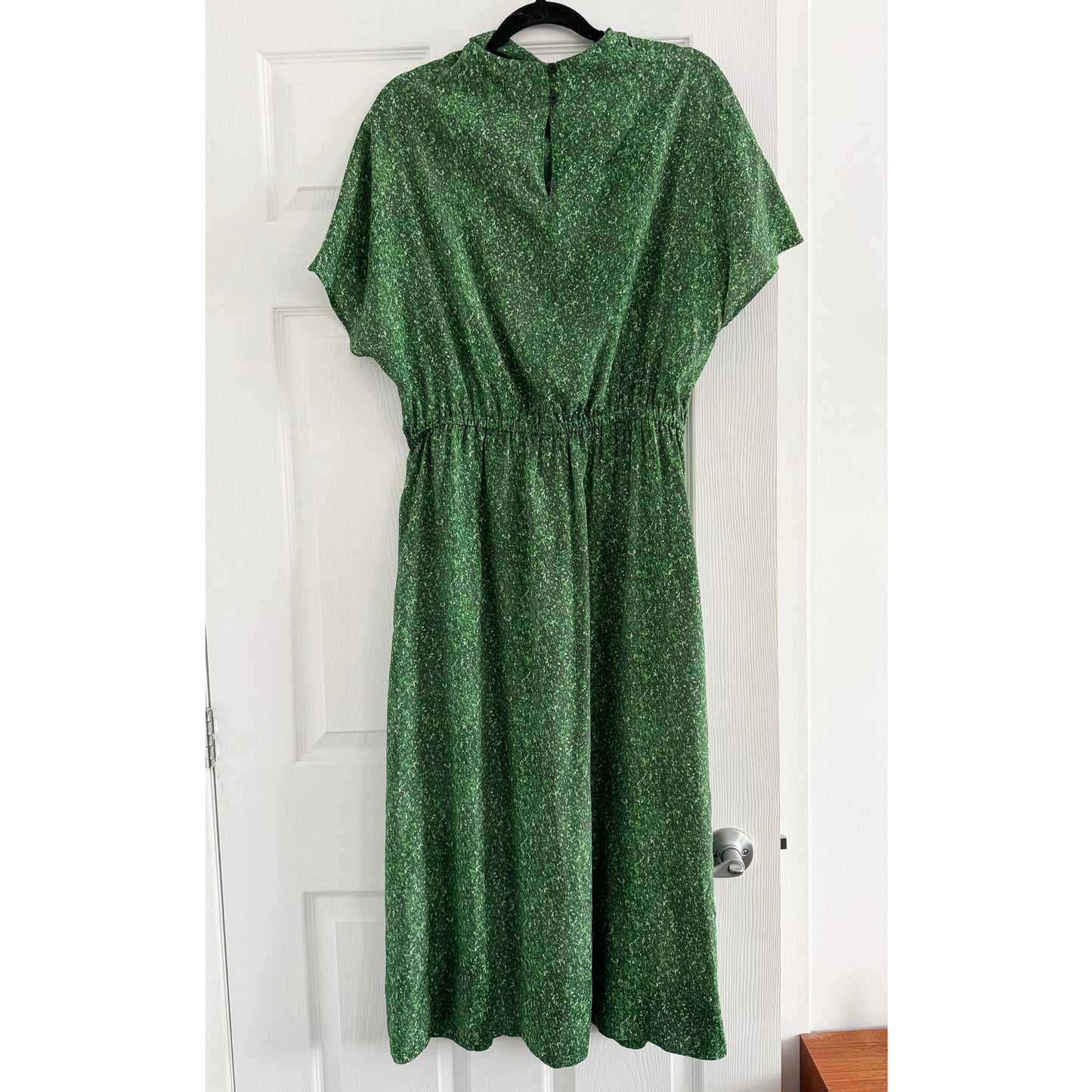 No. 6 Store "Willa" Printed Silk Dress in Green, size Large