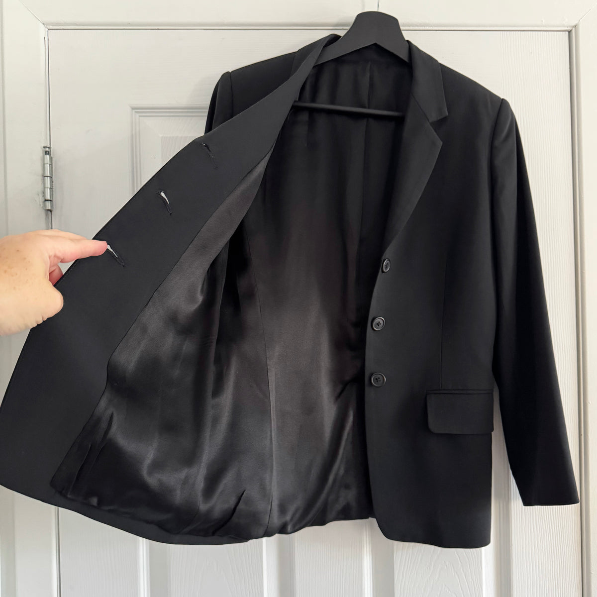 No Label (Custom Made) Blazer in Black, fits XS/S