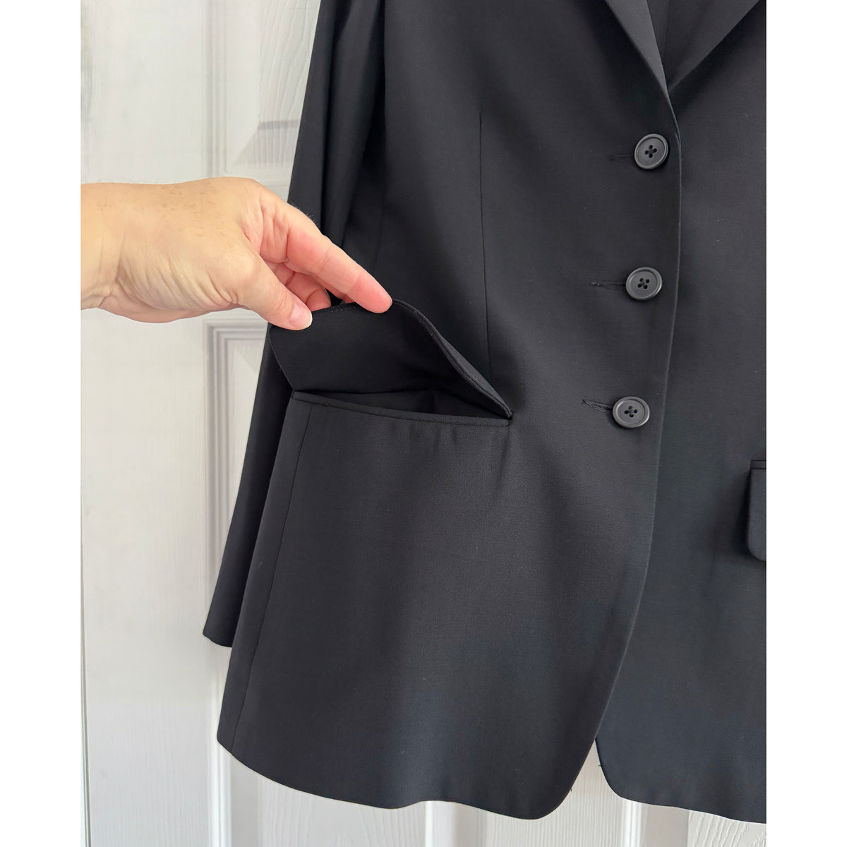 No Label (Custom Made) Blazer in Black, fits XS/S