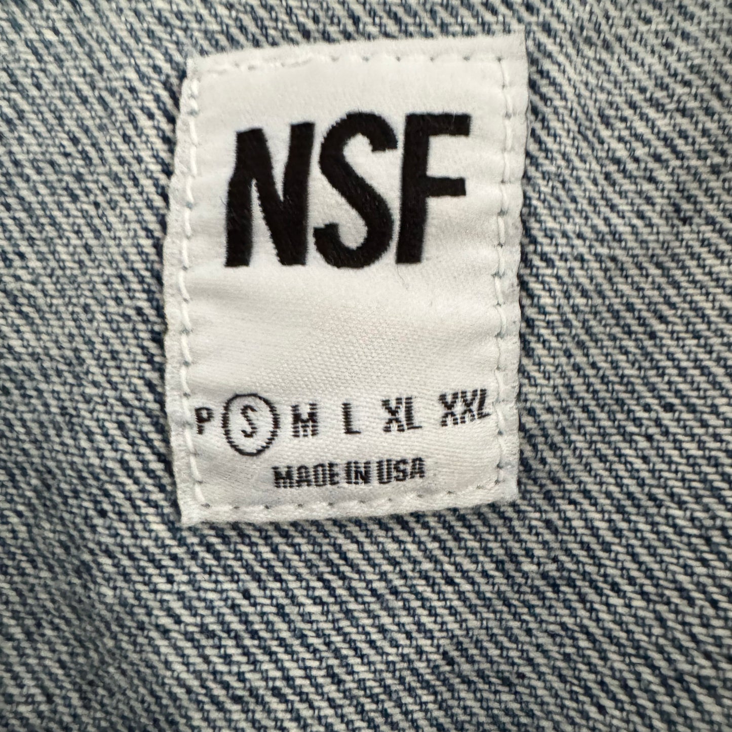 NSF "Welder" Denim Shirt/Jacket, size Small