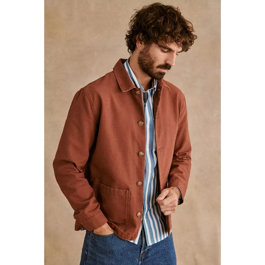 Octobre Editions "Tim" Chore Jacket in "Rust", size Large