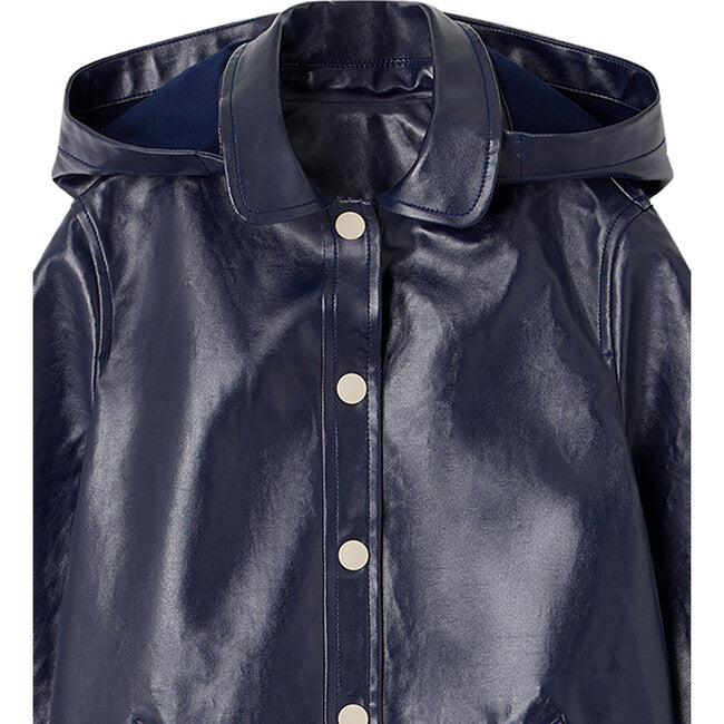 ** KIDS ** Bonpoint "Calliope" Rain Coat in Blue, size 12 years