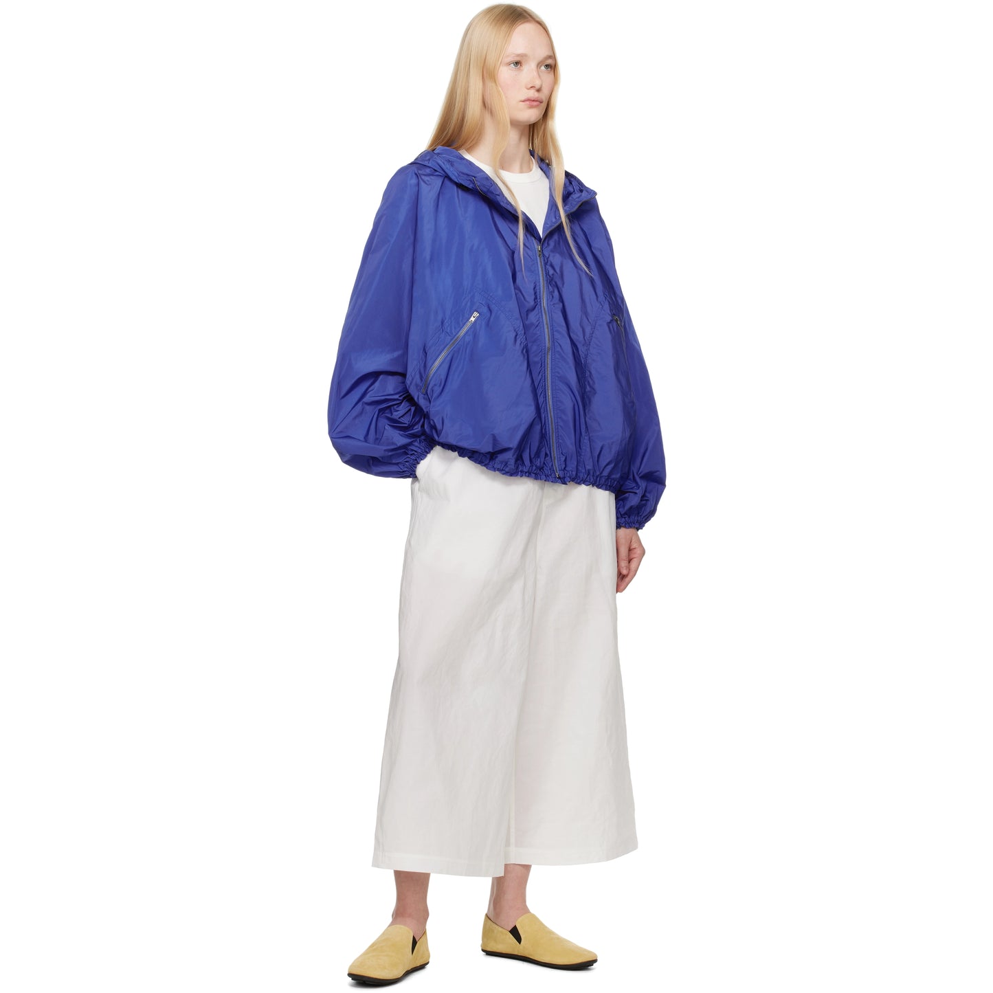 Sofie D'Hoore "Ponce" Cropped Wide Leg Pants in White, size 42 (size Large)