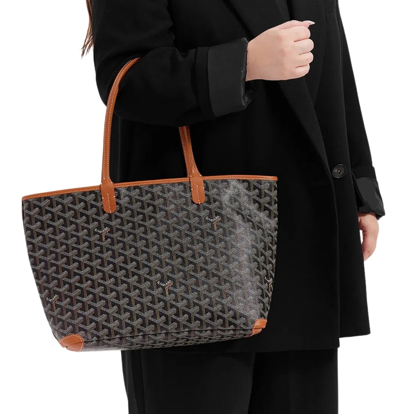 Sac fourre-tout Goyard "Artois" en bleu marine (taille MM)