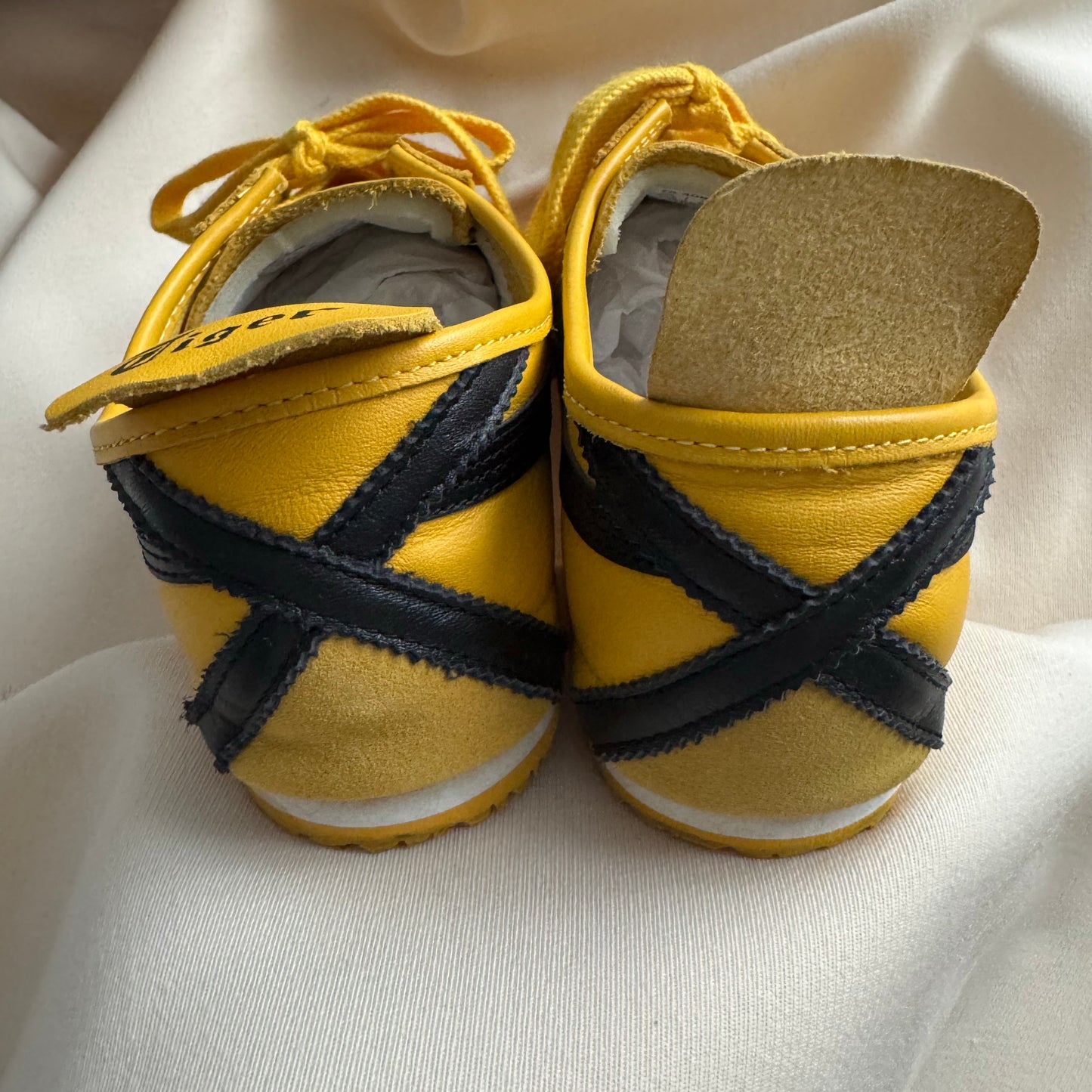 Onitsuka Tiger "Mexico 66" Sneakers in Yellow/Black, size 11