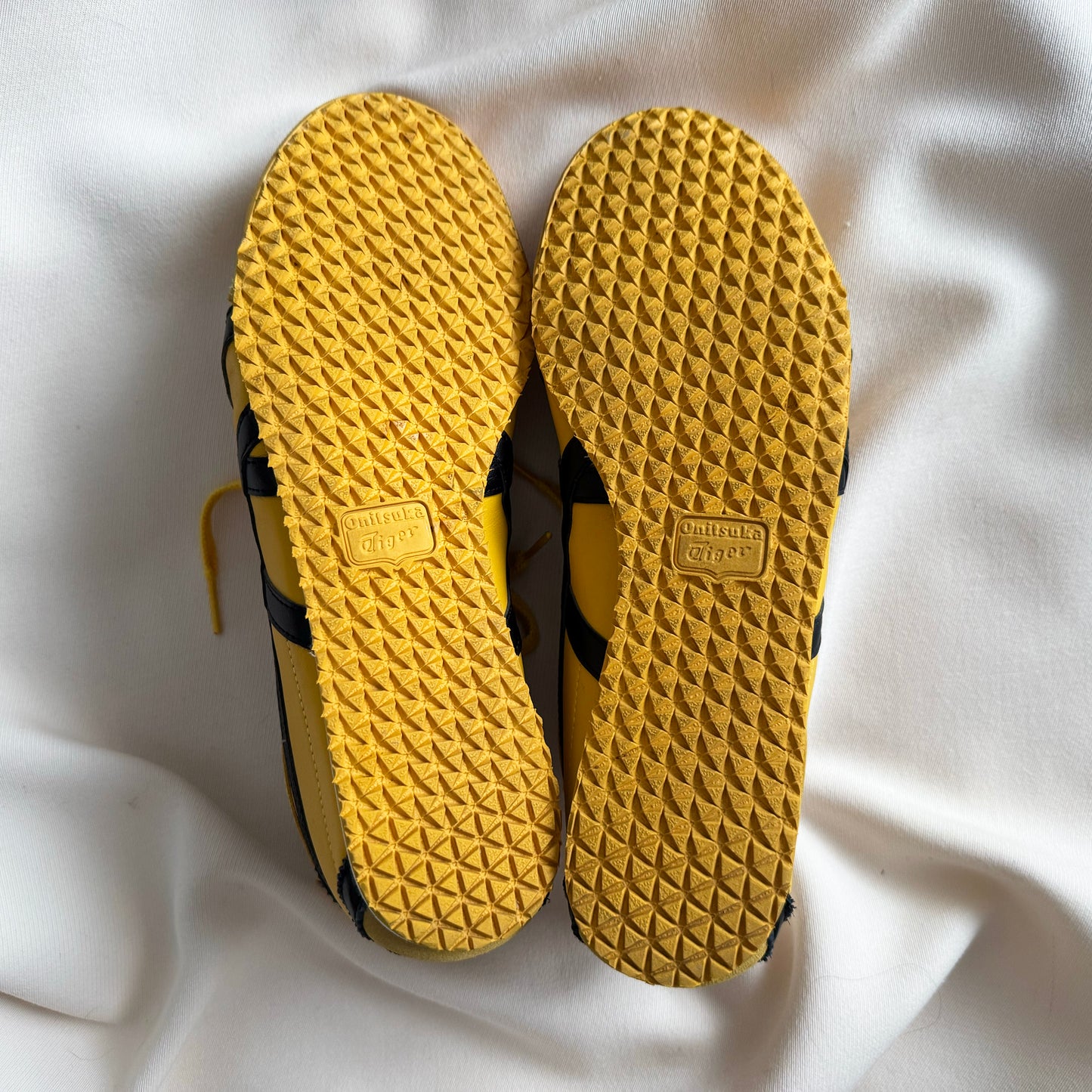 Onitsuka Tiger "Mexico 66" Sneakers in Yellow/Black, size 11