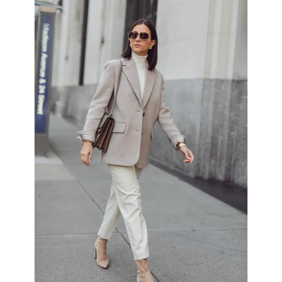 & Other Stories Felted Blazer in Beige, size 44