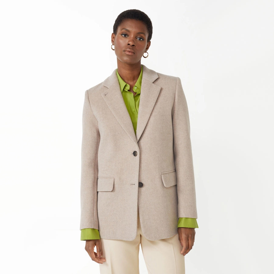 & Other Stories Felted Blazer in Beige, size 44