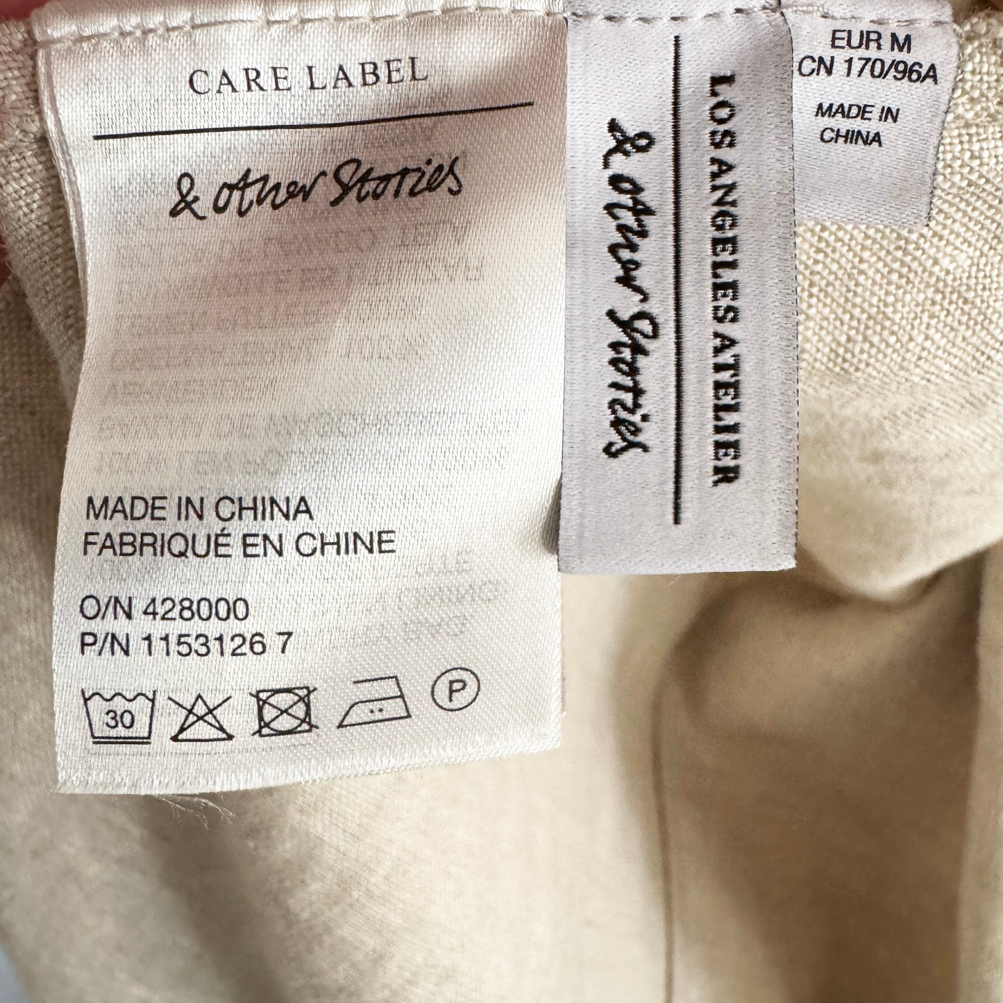 & Other Stories Linen Trench in Natural, size Medium